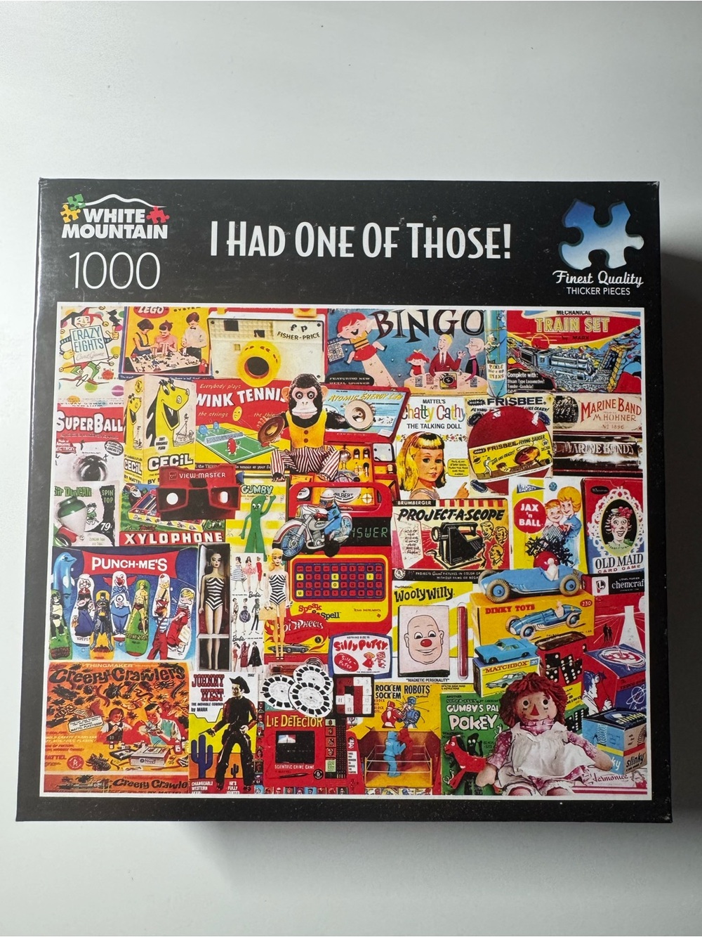 1000 Piece Jigsaw Puzzle -Factory Sealed - White Mountain “I Had One of Those!”